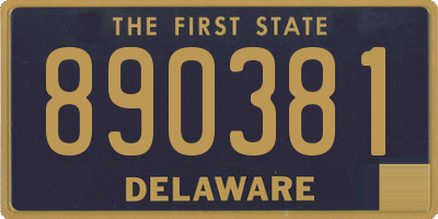 DE license plate 890381