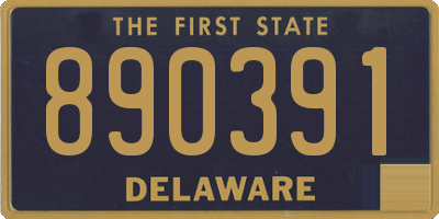 DE license plate 890391