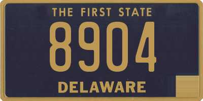 DE license plate 8904