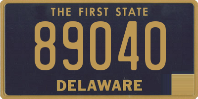 DE license plate 89040