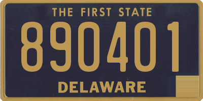 DE license plate 890401
