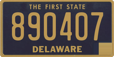 DE license plate 890407