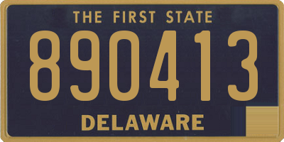 DE license plate 890413