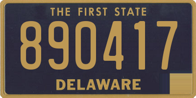DE license plate 890417
