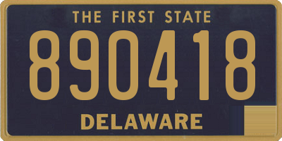 DE license plate 890418