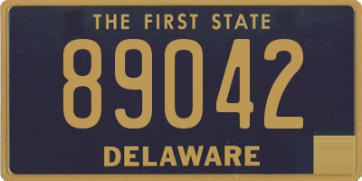 DE license plate 89042