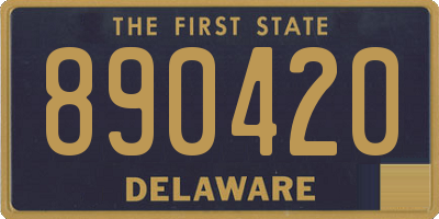DE license plate 890420