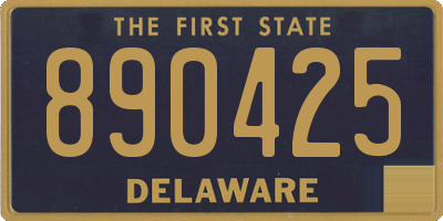 DE license plate 890425
