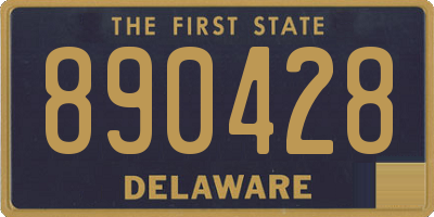 DE license plate 890428