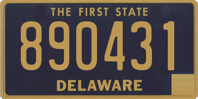 DE license plate 890431