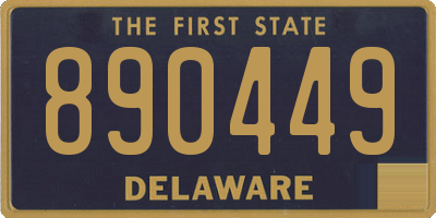 DE license plate 890449