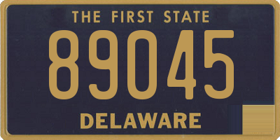DE license plate 89045