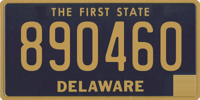 DE license plate 890460