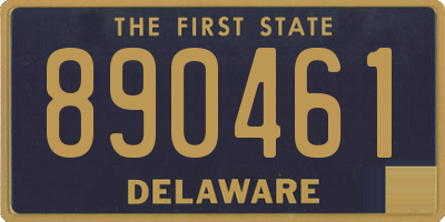 DE license plate 890461