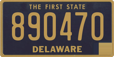DE license plate 890470