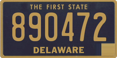 DE license plate 890472