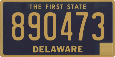 DE license plate 890473