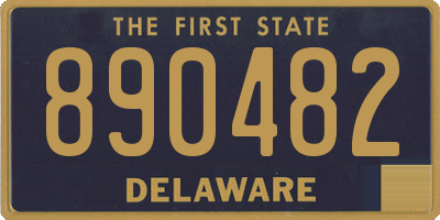 DE license plate 890482