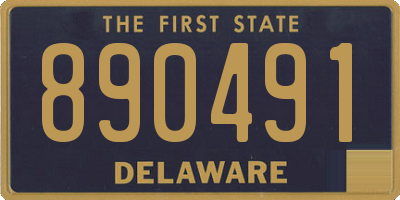 DE license plate 890491