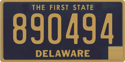 DE license plate 890494
