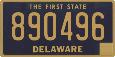 DE license plate 890496
