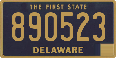 DE license plate 890523