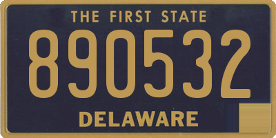 DE license plate 890532
