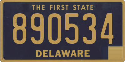 DE license plate 890534