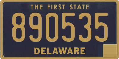 DE license plate 890535