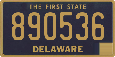 DE license plate 890536