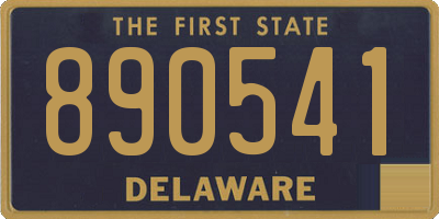 DE license plate 890541