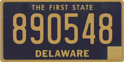 DE license plate 890548