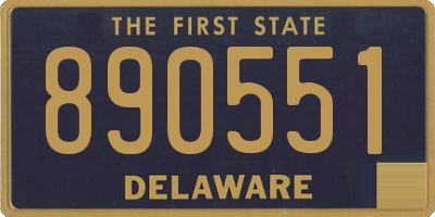 DE license plate 890551