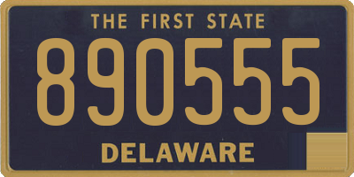 DE license plate 890555