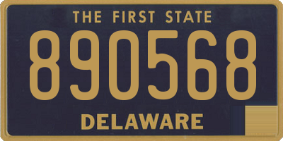DE license plate 890568