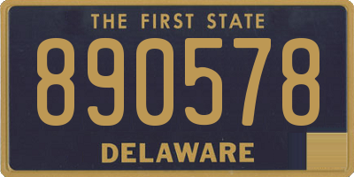 DE license plate 890578