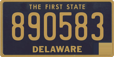 DE license plate 890583
