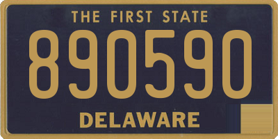 DE license plate 890590
