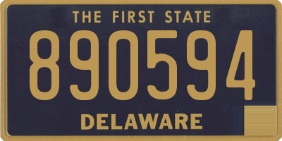 DE license plate 890594