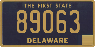 DE license plate 89063