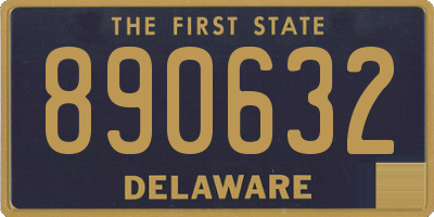 DE license plate 890632