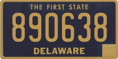 DE license plate 890638