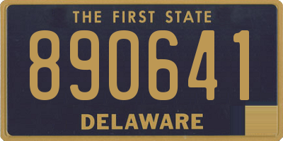 DE license plate 890641