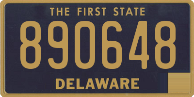DE license plate 890648