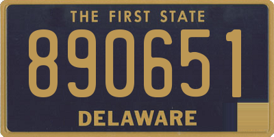 DE license plate 890651