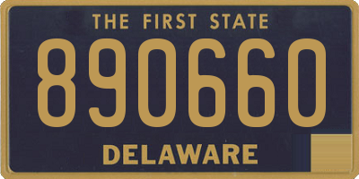 DE license plate 890660