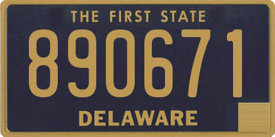 DE license plate 890671