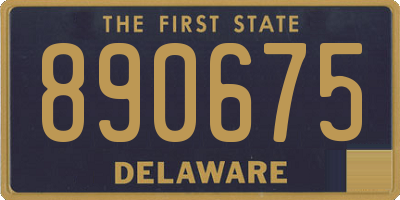 DE license plate 890675