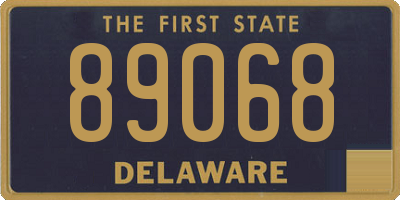 DE license plate 89068