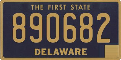 DE license plate 890682